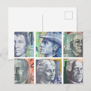 Australisches Geld Postkarte