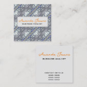 australisches Geldmuster Quadratische Visitenkarte (Vorne/Hinten)