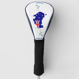 Australisches Halbpensionsflaggenbild Golf Headcover