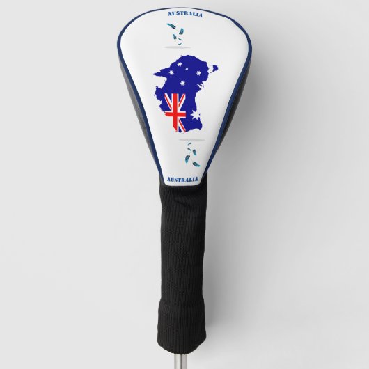 Australisches Halbpensionsflaggenbild Golf Headcover (Vorderseite)