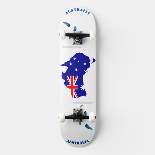 Australisches Halbvektor-Vektor-Flaggenbild Skateboard (Vorderseite)