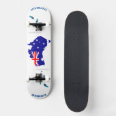 Australisches Halbvektor-Vektor-Flaggenbild Skateboard (Vorderseite)