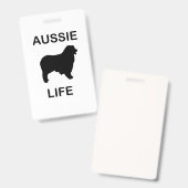 australisches Hirtenleben Ausweis (Vorder- & Rückseite)