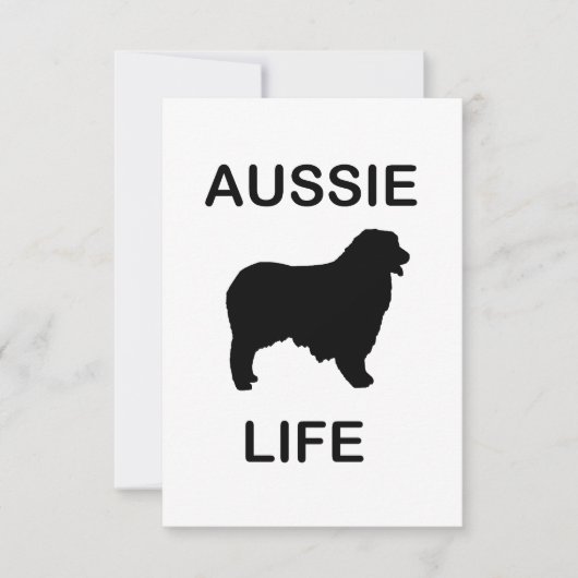 australisches Hirtenleben Dankeskarte (Vorderseite)