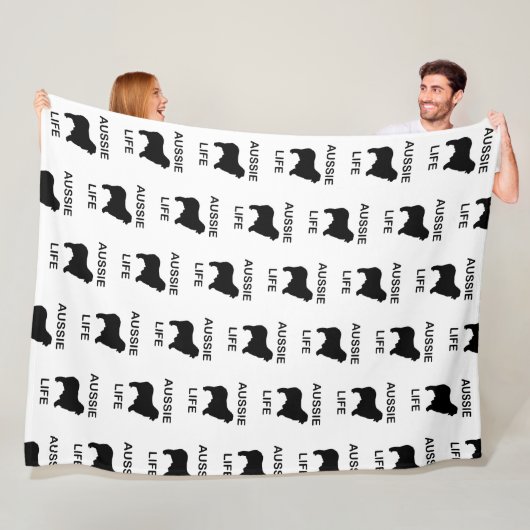 australisches Hirtenleben Fleecedecke (Beispiel)