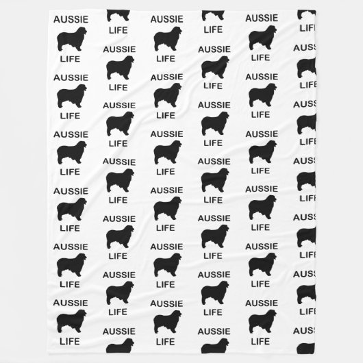 australisches Hirtenleben Fleecedecke (Vorderseite)