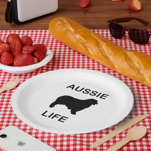 australisches Hirtenleben Pappteller (Picknick)