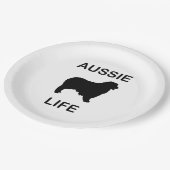 australisches Hirtenleben Pappteller (Schrägansicht)