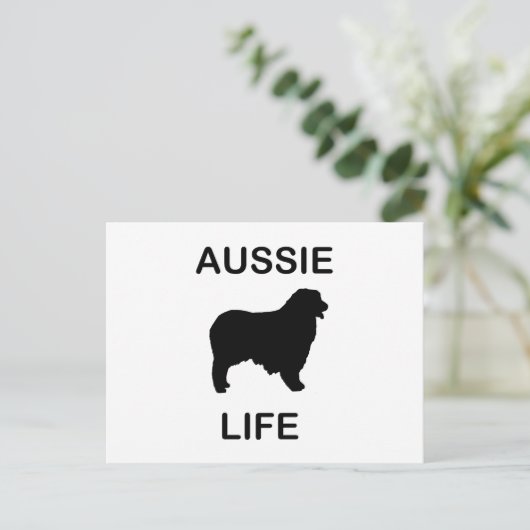 australisches Hirtenleben Postkarte (Stehend Vorderseite)