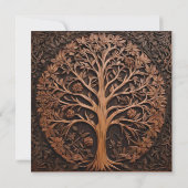 Australisches Holz: 3D Warah Tree Wood Print, Save The Date (Rückseite)