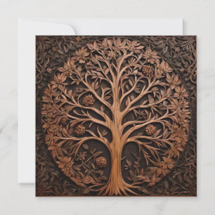 Australisches Holz: 3D Warah Tree Wood Print, Save The Date