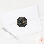 Australisches Honey mini Nutrition Information Lab Runder Aufkleber (Umschlag)