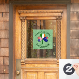 Australisches irisches Kleeblatt Personalisiert Fensteraufkleber