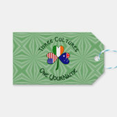 Australisches irisches Kleeblatt Personalisiert Geschenkanhänger (Vorderseite (Horizontal))