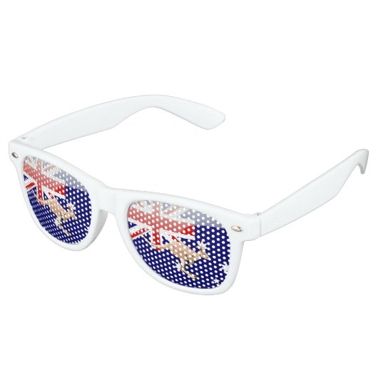 Australisches Känguru Partybrille (Schrägansicht)