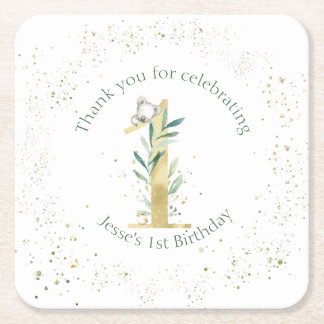 Australisches Koala-Party Rechteckiger Pappuntersetzer