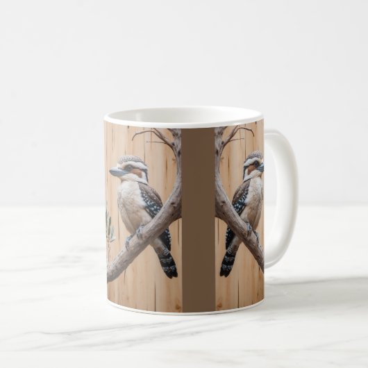 Australisches Kookaburra in einer Baumart Kaffeetasse (VorderseiteRechts)