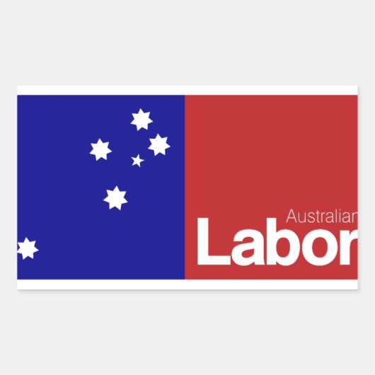 Australisches Labor-Party 2013 Rechteckiger Aufkleber (Vorderseite)