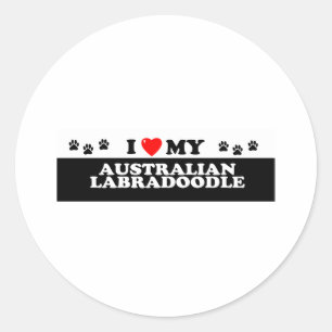 AUSTRALISCHES LABRADOODLE RUNDER AUFKLEBER