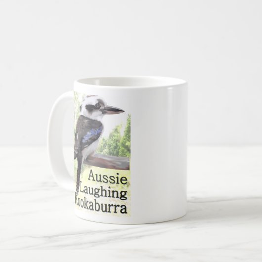 Australisches lachendes Kookaburra Kaffeetasse (Vorderseite Links)