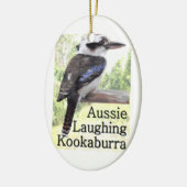 Australisches lachendes Kookaburra Keramik Ornament (Links)