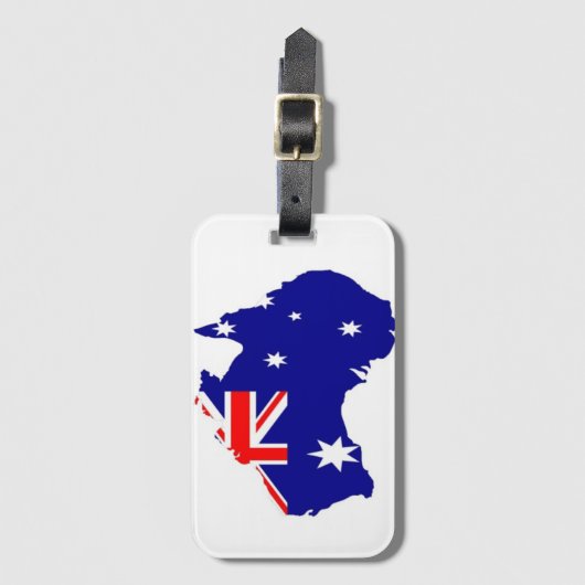 Australisches Land Gepäckanhänger (Vorderseite Vertikal)