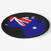 Australisches Land Pappteller (Schrägansicht)