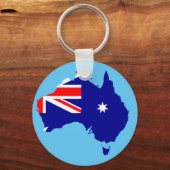Australisches Land Schlüsselanhänger (Vorderseite)