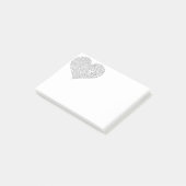 Australisches Lang-Herz Post-it Klebezettel (angewinkelt)