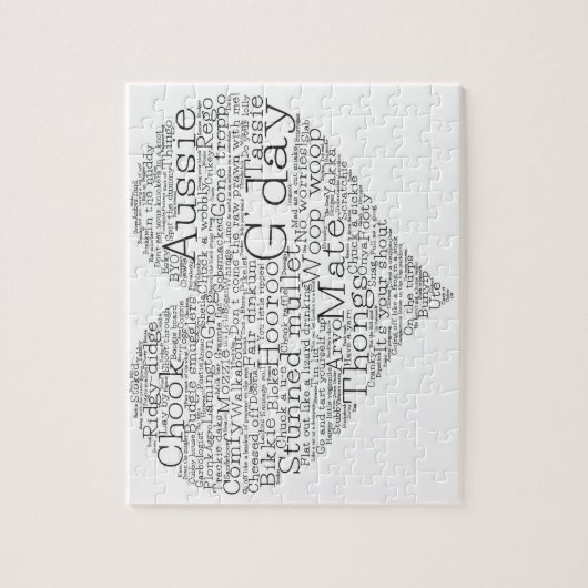 Australisches Lang-Herz Puzzle (Vertikal)