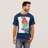 Australisches Macaw Parrot Watercolor art T Shirt (Vorne ganz)