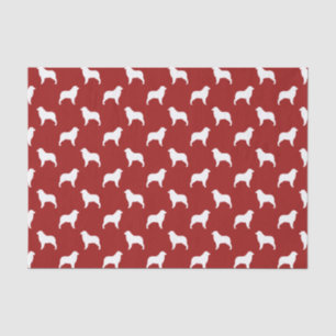 australisches Muster der Shepherd-Silhouetten Seidenpapier