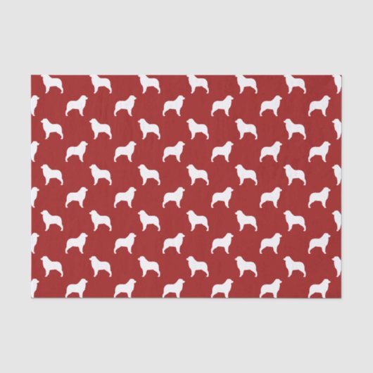 australisches Muster der Shepherd-Silhouetten Seidenpapier (Vorderseite)