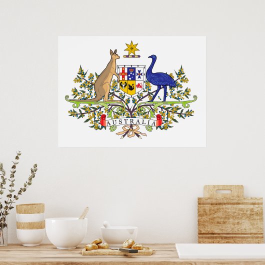 australisches Nationalemblem Poster (Küche)