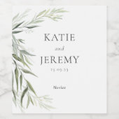 Australisches Native Gum Leaf Weinetikett (Einzelnes Label)