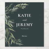 Australisches Native Gum Leaf Weinetikett (Einzelnes Label)