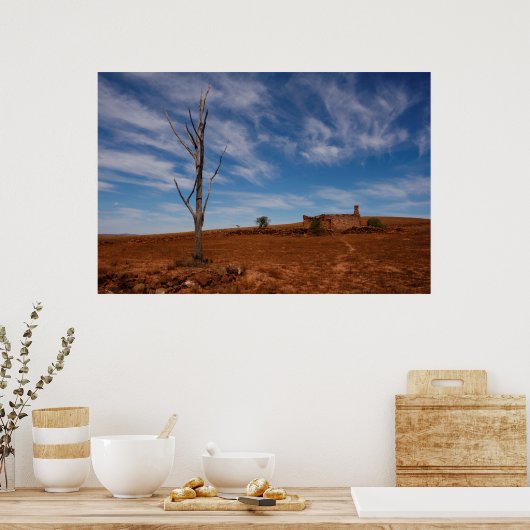 Australisches Outback Flinders Ranges Poster (Küche)