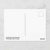 Australisches Outback mit Wildblumen Postkarte (Rückseite)