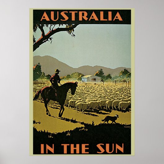 Australisches Outback Poster (Vorne)
