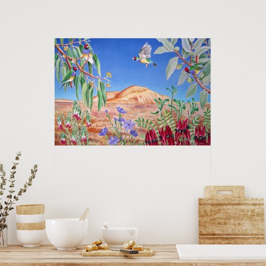 Australisches Outback Poster (Küche)