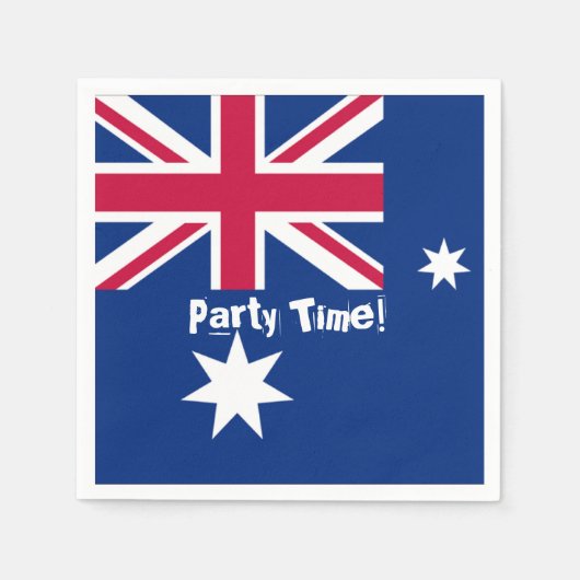 Australisches Party Time Serviette (Vorderseite)