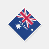 Australisches Party Time Serviette (Ecke)