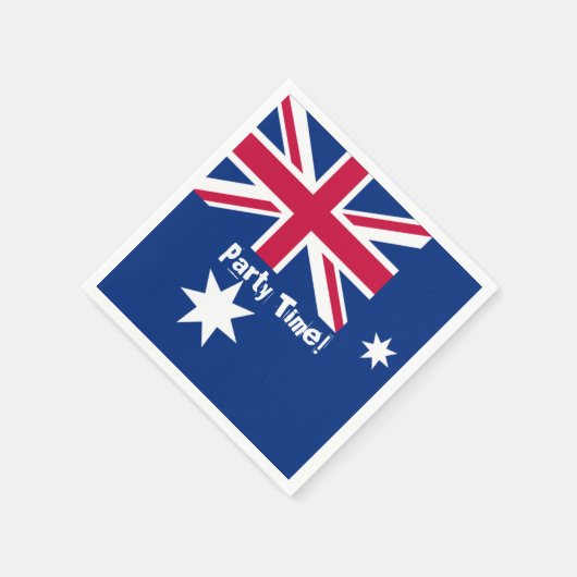 Australisches Party Time Serviette (Ecke)