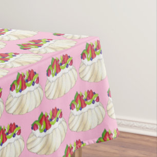 Australisches Pavlova Fruit Meringue Dessert Food Tischdecke