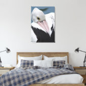 Australisches Pelikan nah Leinwanddruck (Insitu (Schlafzimmer))