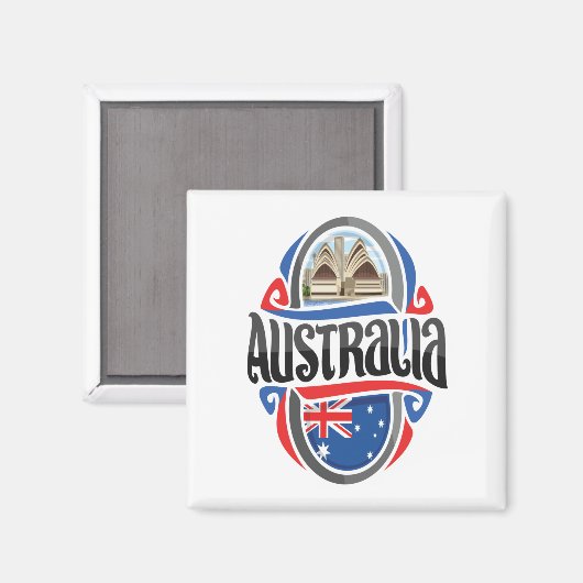 Australisches Proud Magnet (Vorderseite/Rückseite)