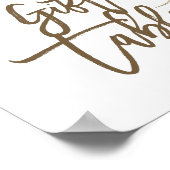 Australisches Quokka-Neutral-Geschenktafel Poster (Ecke)