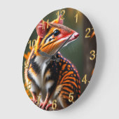 Australisches Quoll, Wall Clock Große Wanduhr (Winkel)