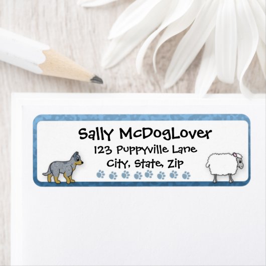 Australisches Rind Dog Herding Sheep (Insitu)