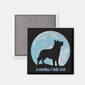 Australisches Rind Dog Magnet (Vorderseite/Rückseite)